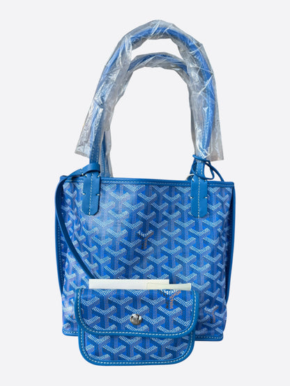 Goyard Blue Anjou Tote Bag