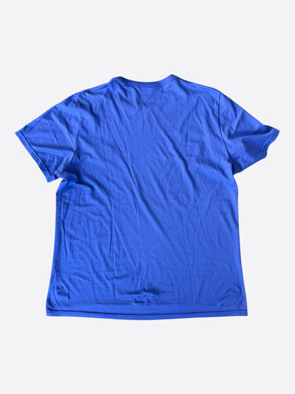 Dior Blue CD Icon Embroidered Logo T-Shirt