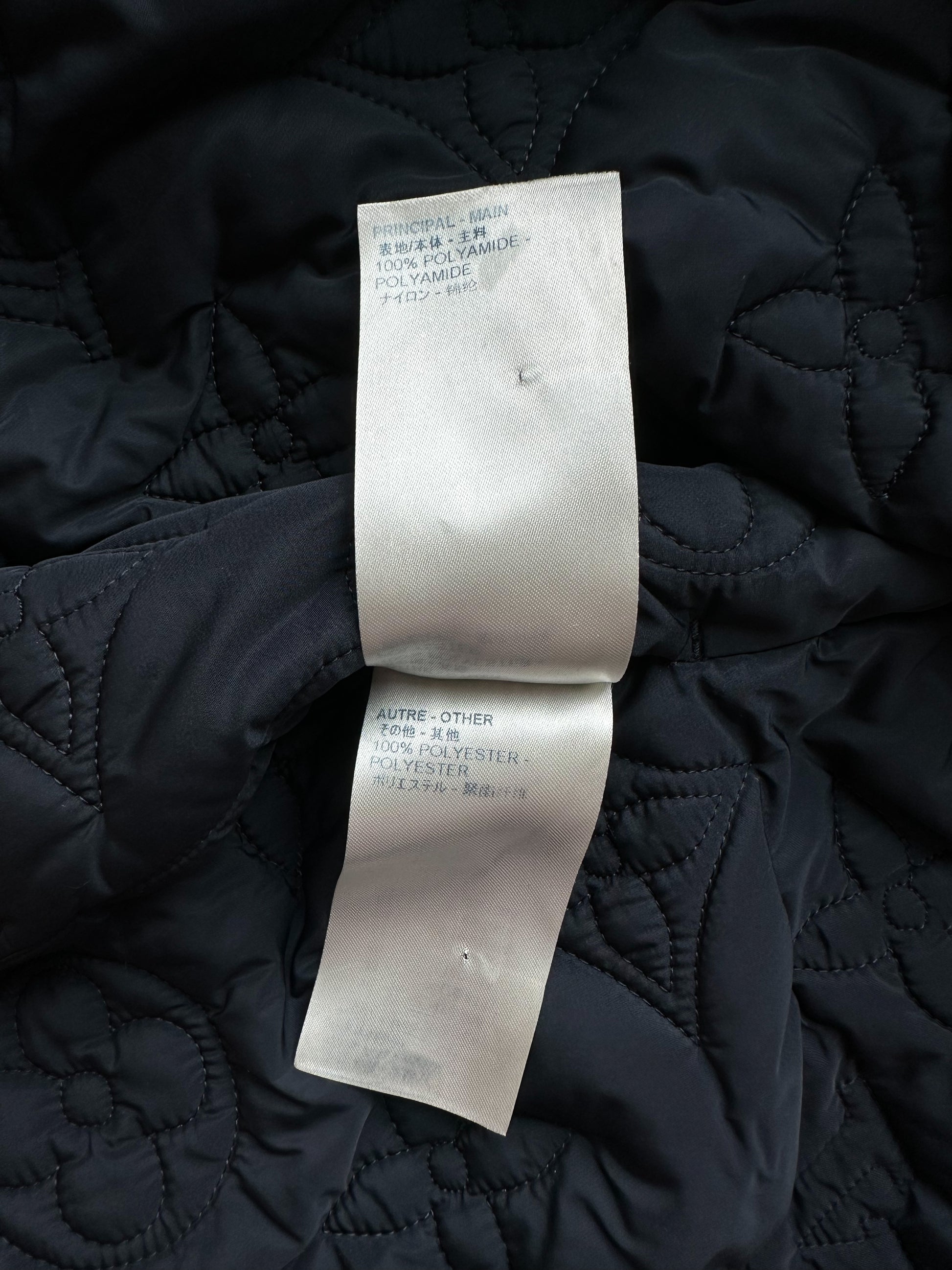 Louis Vuitton Navy Padded Monogram Zip Hoodie