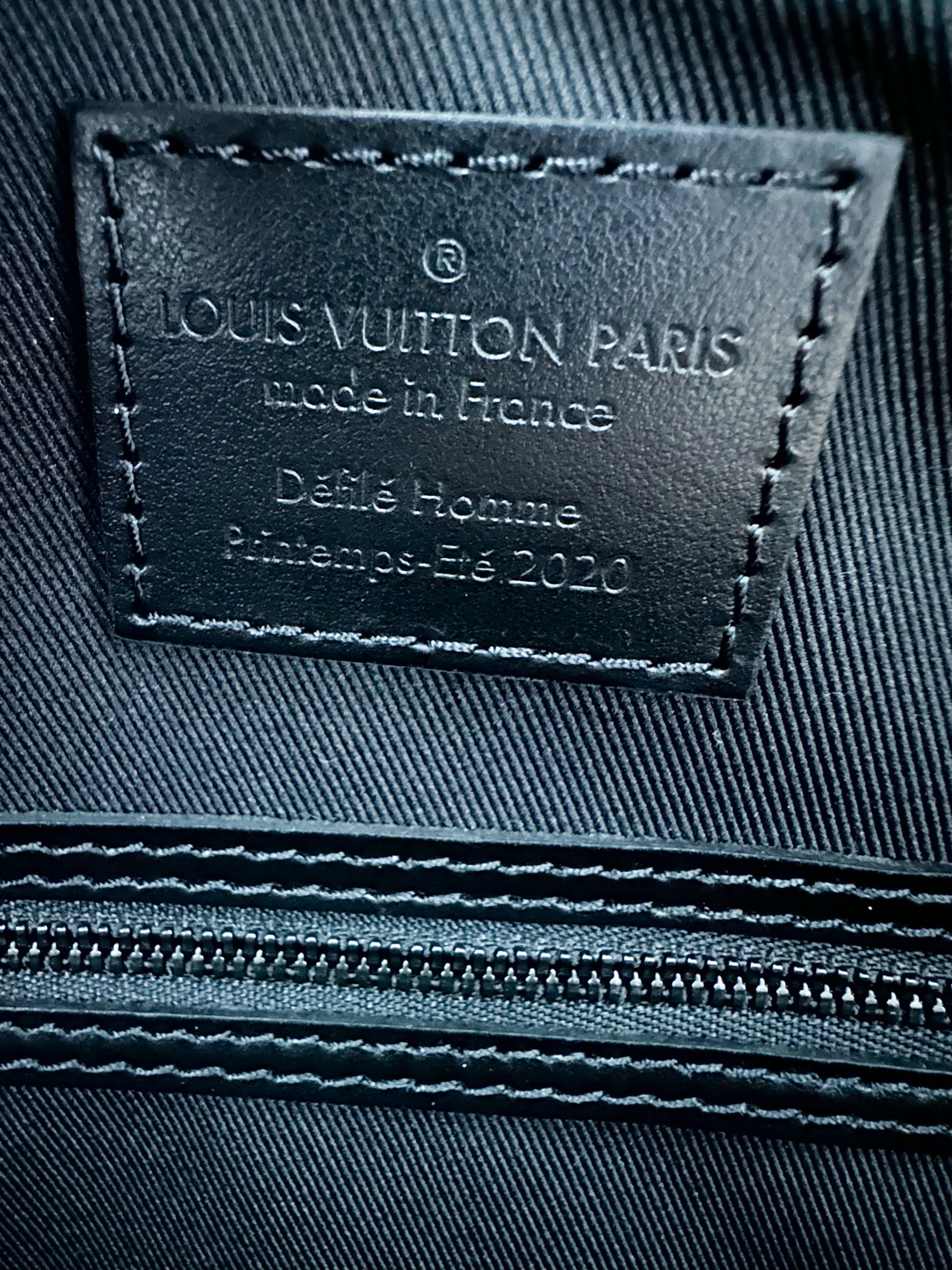 Louis Vuitton Blue Monogram Leather Empriente Triangle Tuffetage
