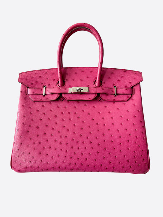 Hermès Pink Ostrich Birkin 35