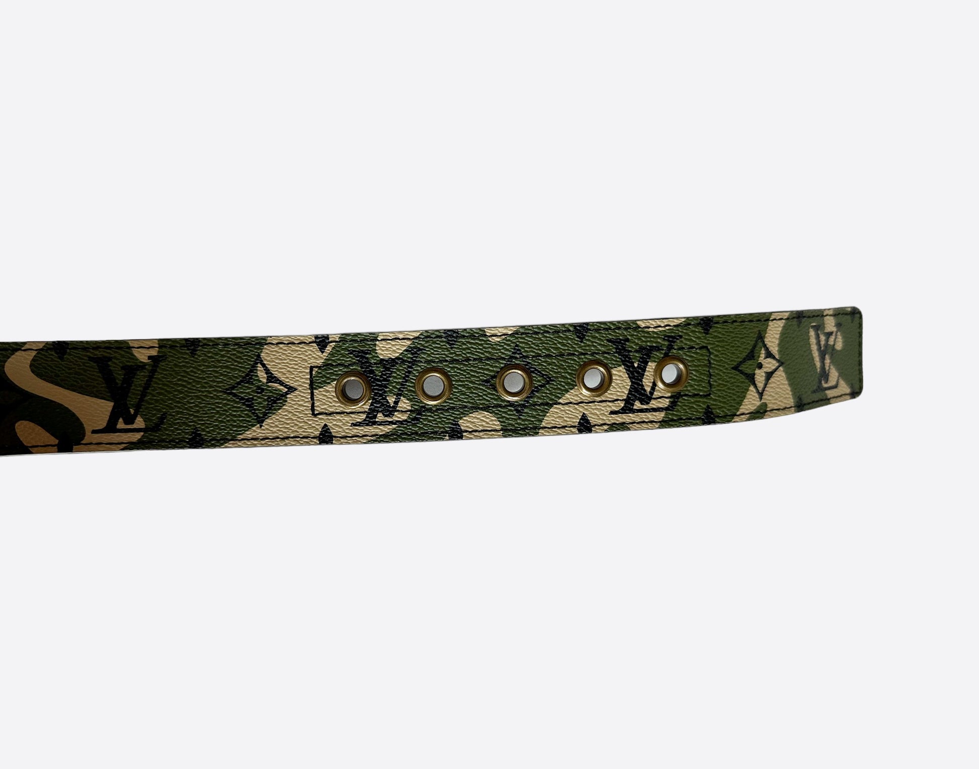 Louis Vuitton Takashi Murakami Camouflage Belt Size 90 – Curated