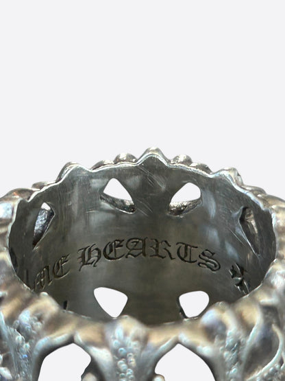 Chrome Hearts Silver & Diamond Cemetery Ring