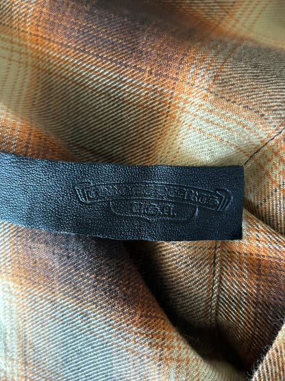 Chrome Hearts Brown Plaid Flannel Shirt