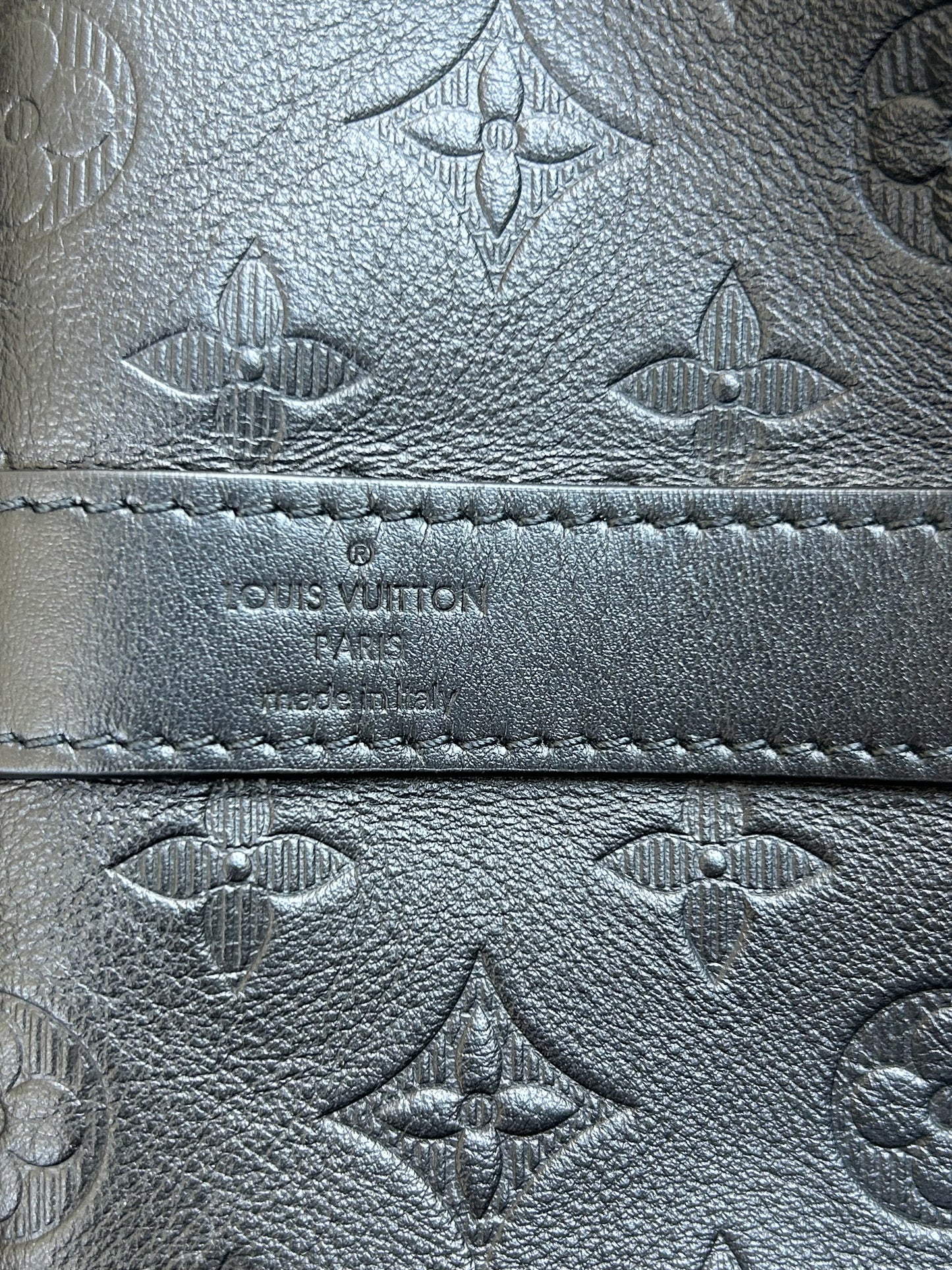 Louis Vuitton Black Monogram Shadow Keepall 50