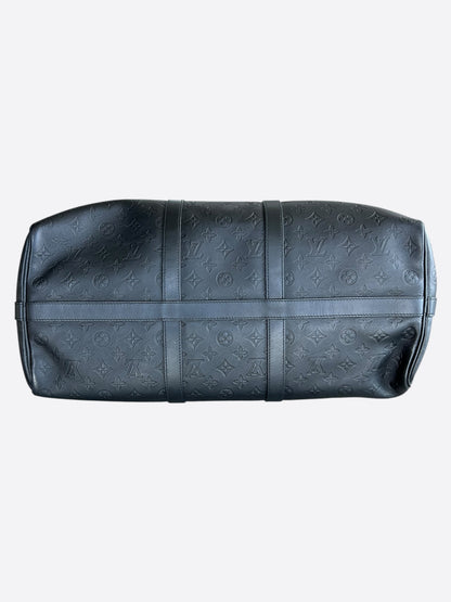 Louis Vuitton Black Monogram Shadow Keepall 50