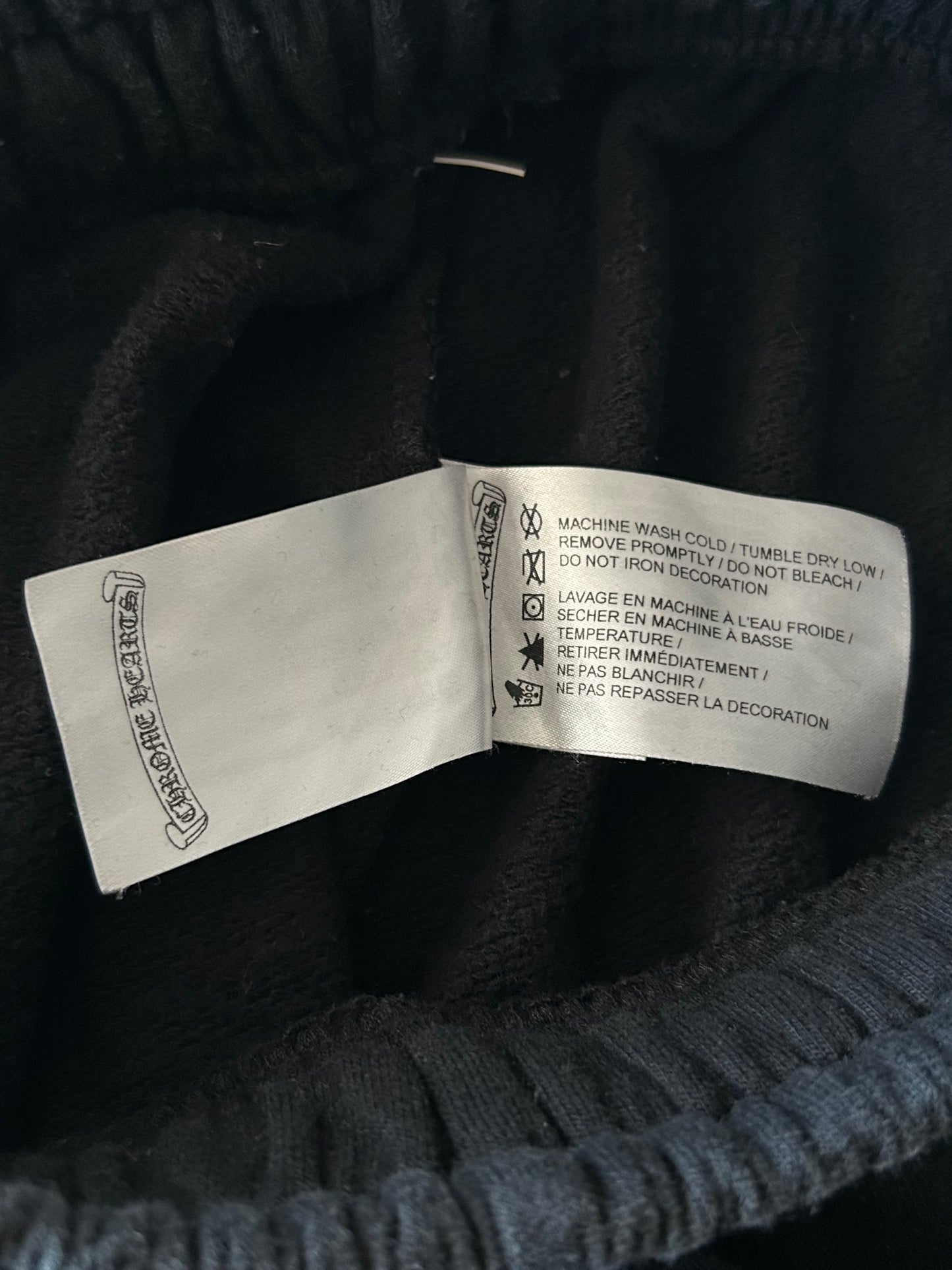 Chrome Hearts Black & Yellow Online Exclusive Horseshoe Logo Sweatpants