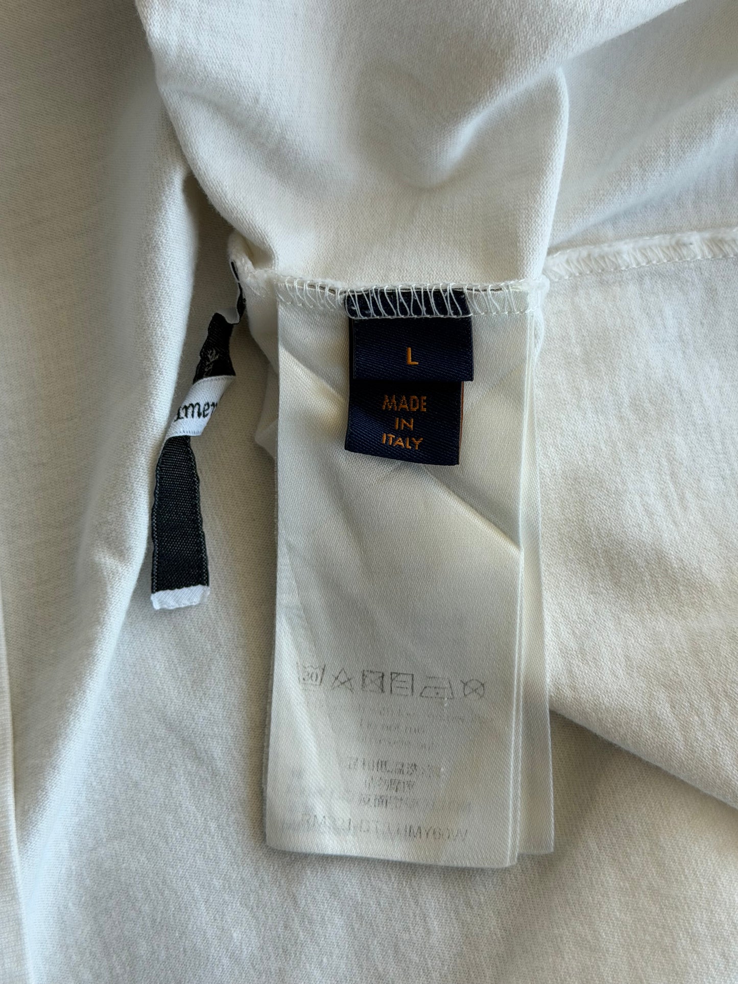 Louis Vuitton White Graffiti Logo T-Shirt