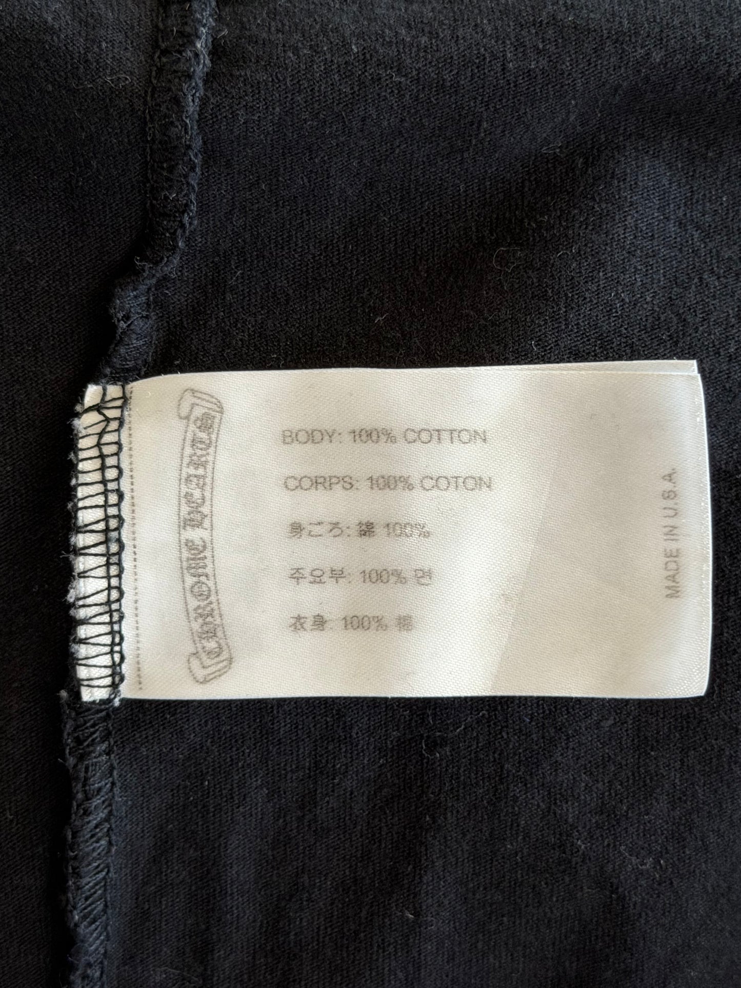 Chrome Hearts Black Multicolor Cross Logo T-Shirt