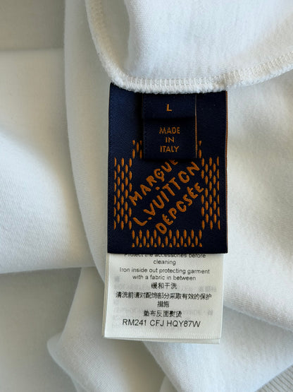 Louis Vuitton White Beaded Hoodie