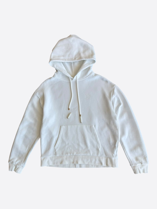 Louis Vuitton White Beaded Hoodie