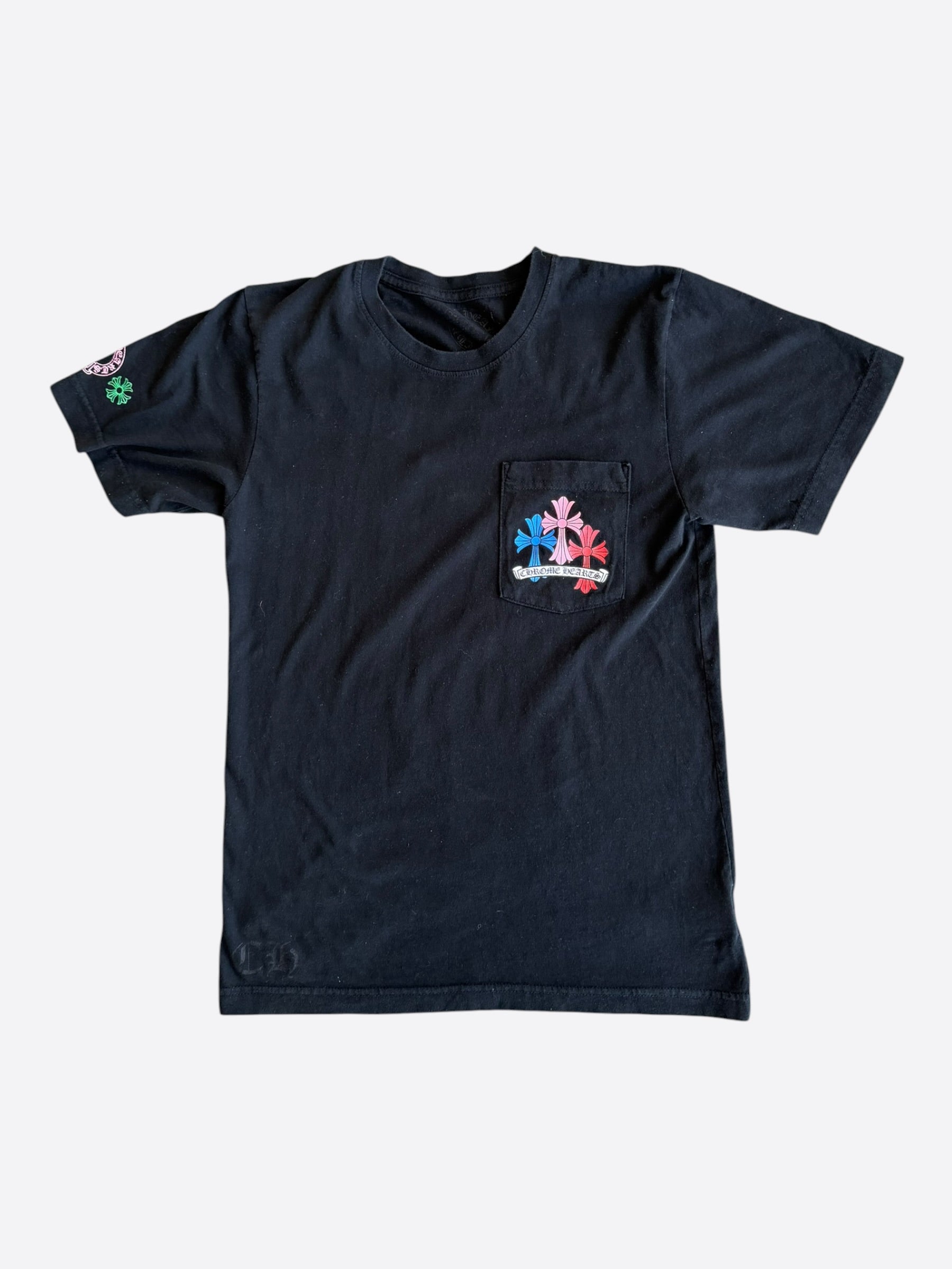 Chrome Hearts Black Multicolor Cross Logo T-Shirt – Savonches