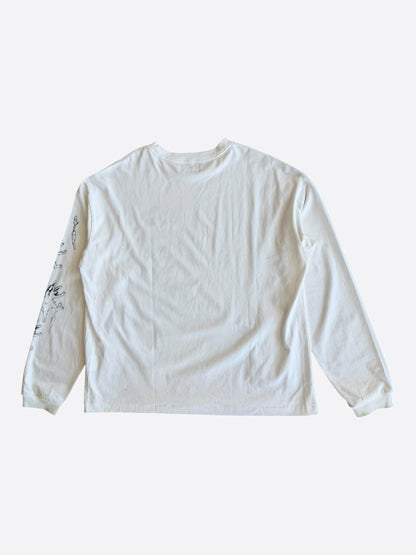 Enfants Riches Deprimes White & Black Falling Rabbit Longsleeve T-Shirt
