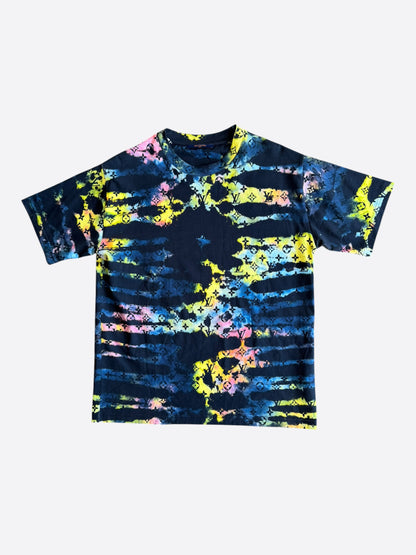 Louis Vuitton Navy Tie-Dye Camo Monogram T-Shirt