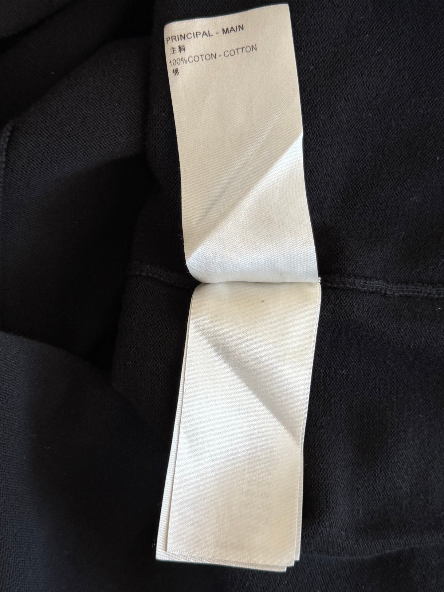 Louis Vuitton Black & White Pin Logo Embroidered T-Shirt