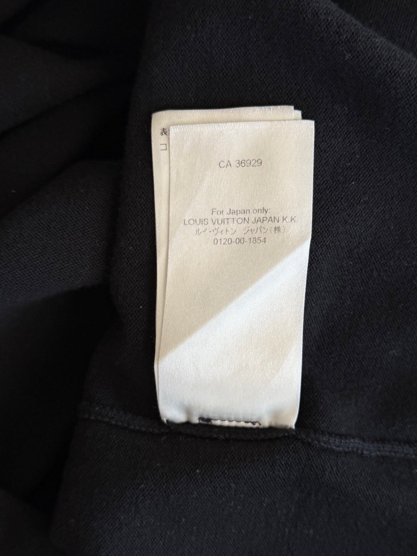 Louis Vuitton Black & White Pin Logo Embroidered T-Shirt