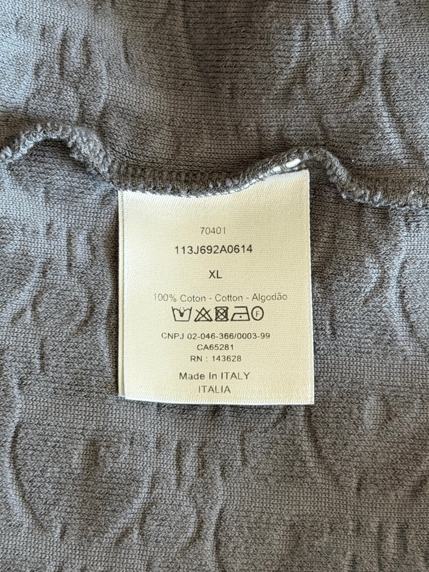 Dior Black Oblique Towel T-Shirt