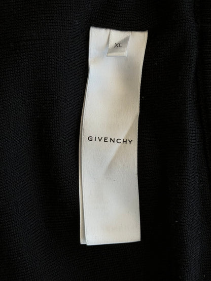 Givenchy Black Embroidered Logo Striped Varsity Jacket