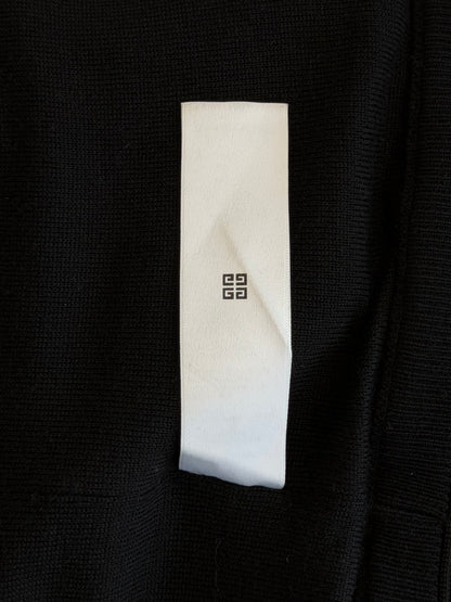 Givenchy Black Embroidered Logo Striped Varsity Jacket