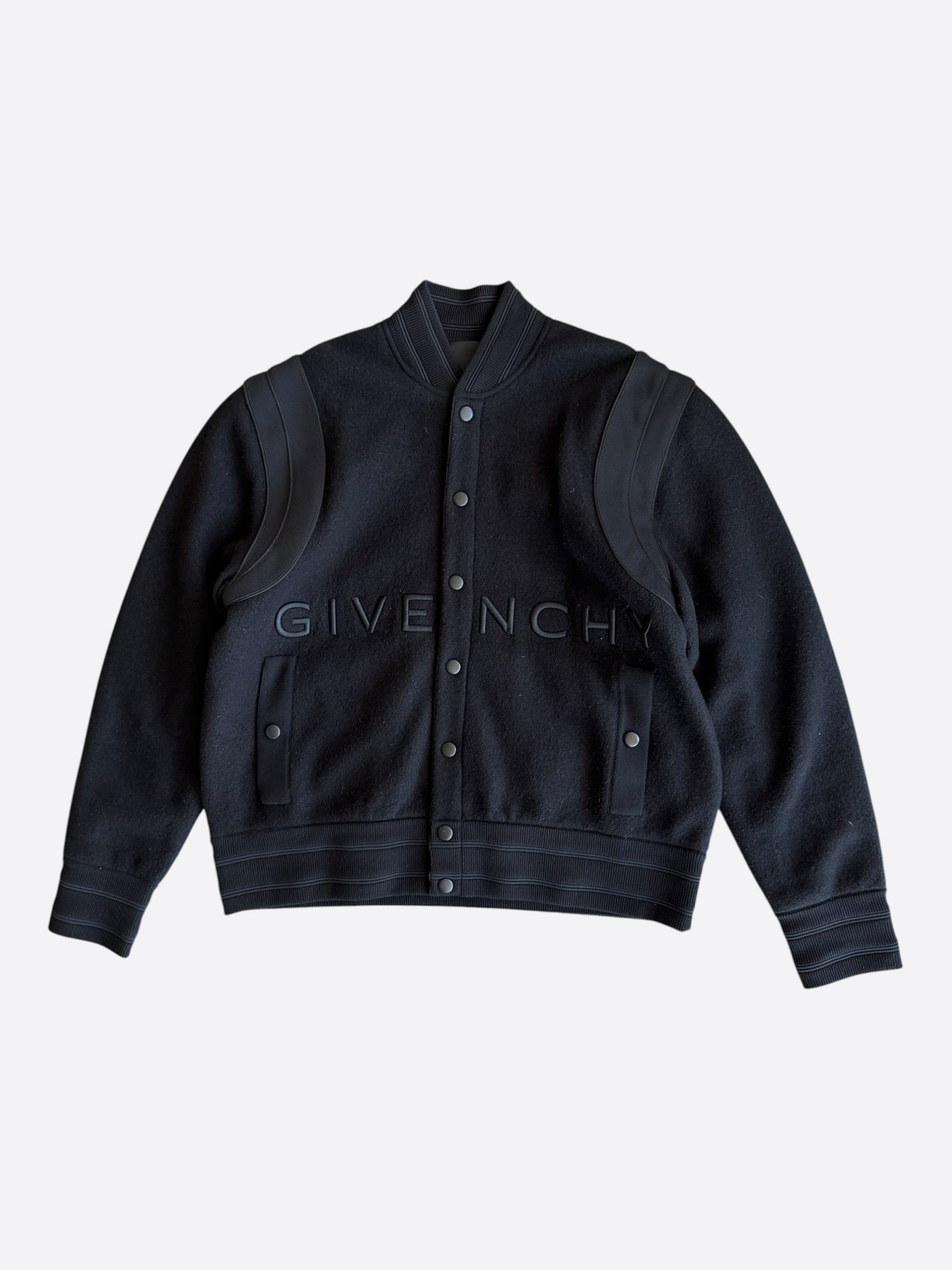 Givenchy Black Tonal 4G Jacquard Oversized Zip Up Hoodie – Savonches