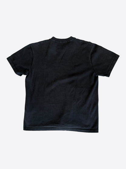 Louis Vuitton Black & White Pin Logo Embroidered T-Shirt