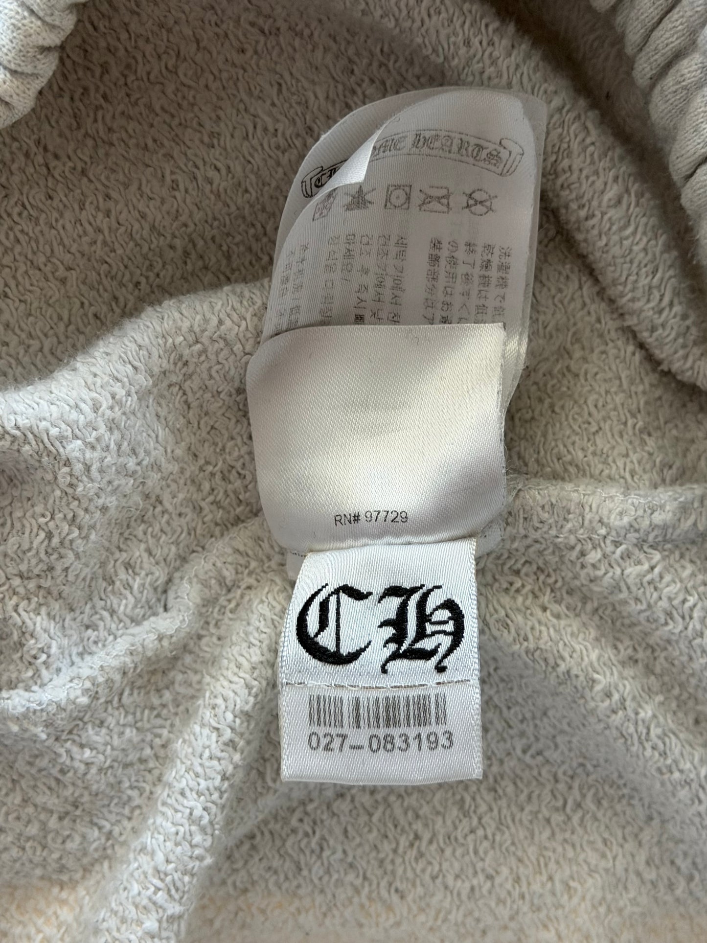 Chrome Hearts Matty Boy Grey Stay Fast Sweatpants