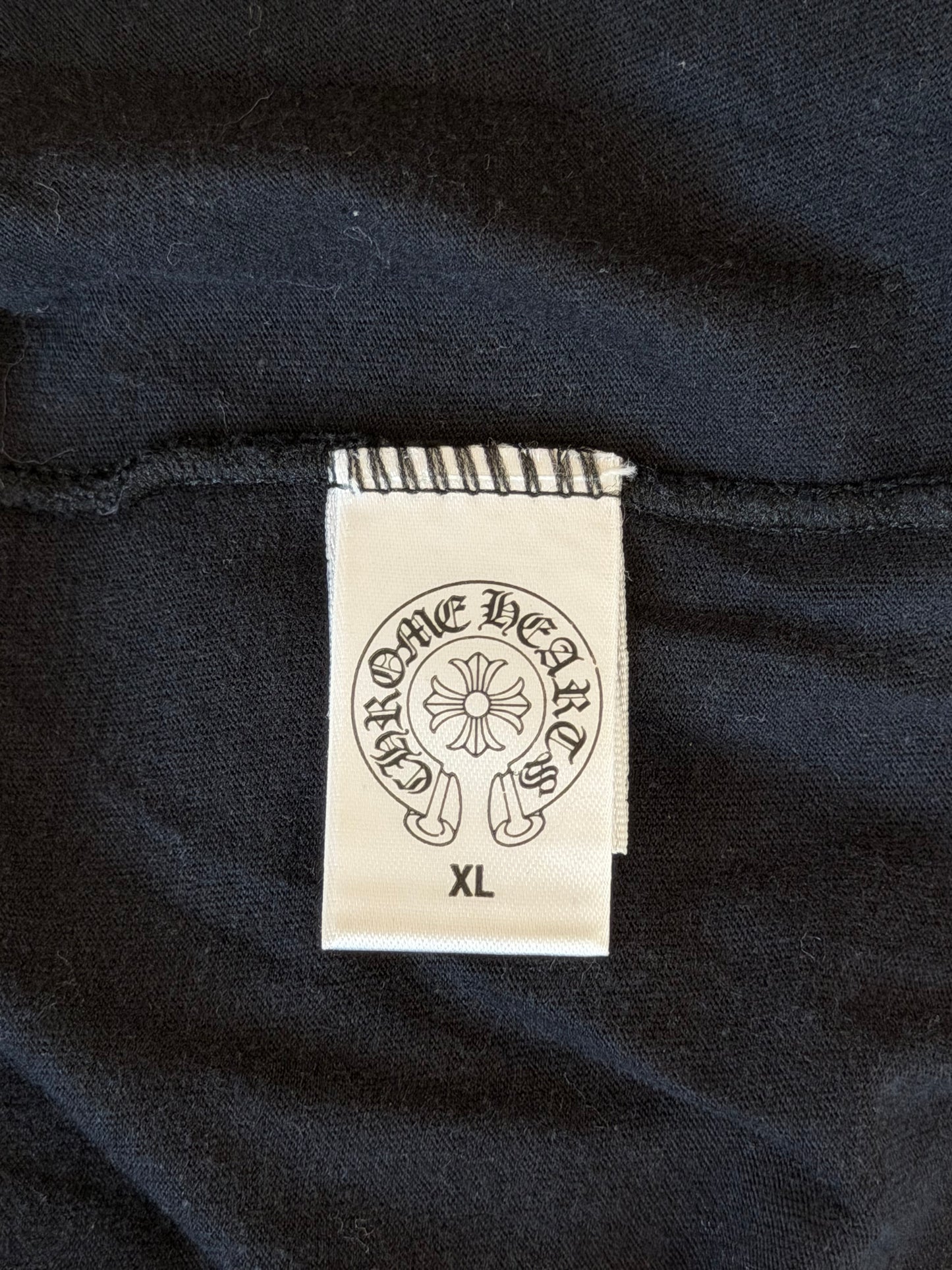 Chrome Hearts Black & White Cross Logo T-Shirt