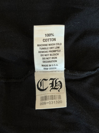 Chrome Hearts Black & White Cross Logo T-Shirt