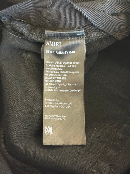 Amiri Aged Black & Blue Patch MX1 Jeans
