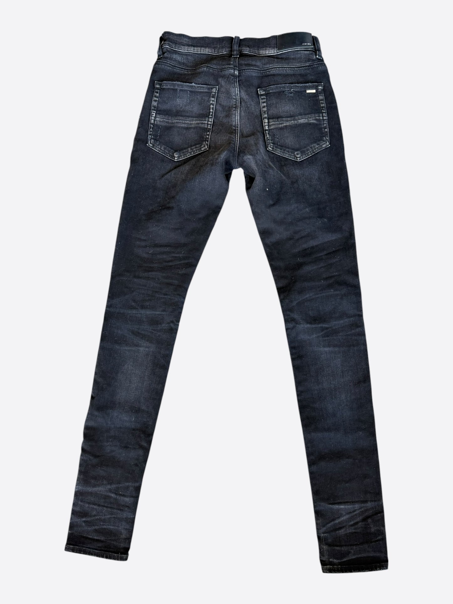 Amiri Aged Black & Blue Patch MX1 Jeans