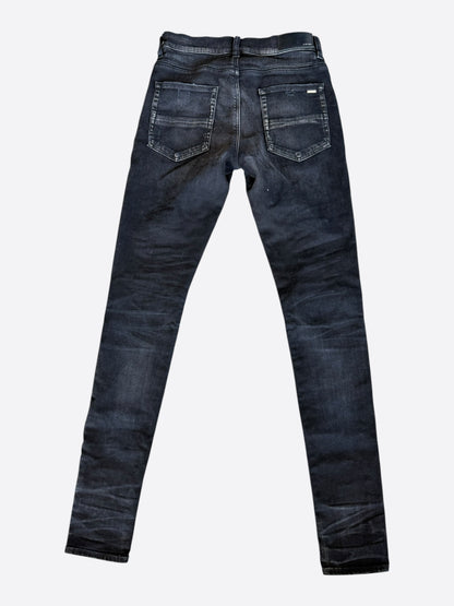 Amiri Aged Black & Blue Patch MX1 Jeans