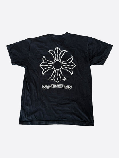 Chrome Hearts Black & White Cross Logo T-Shirt