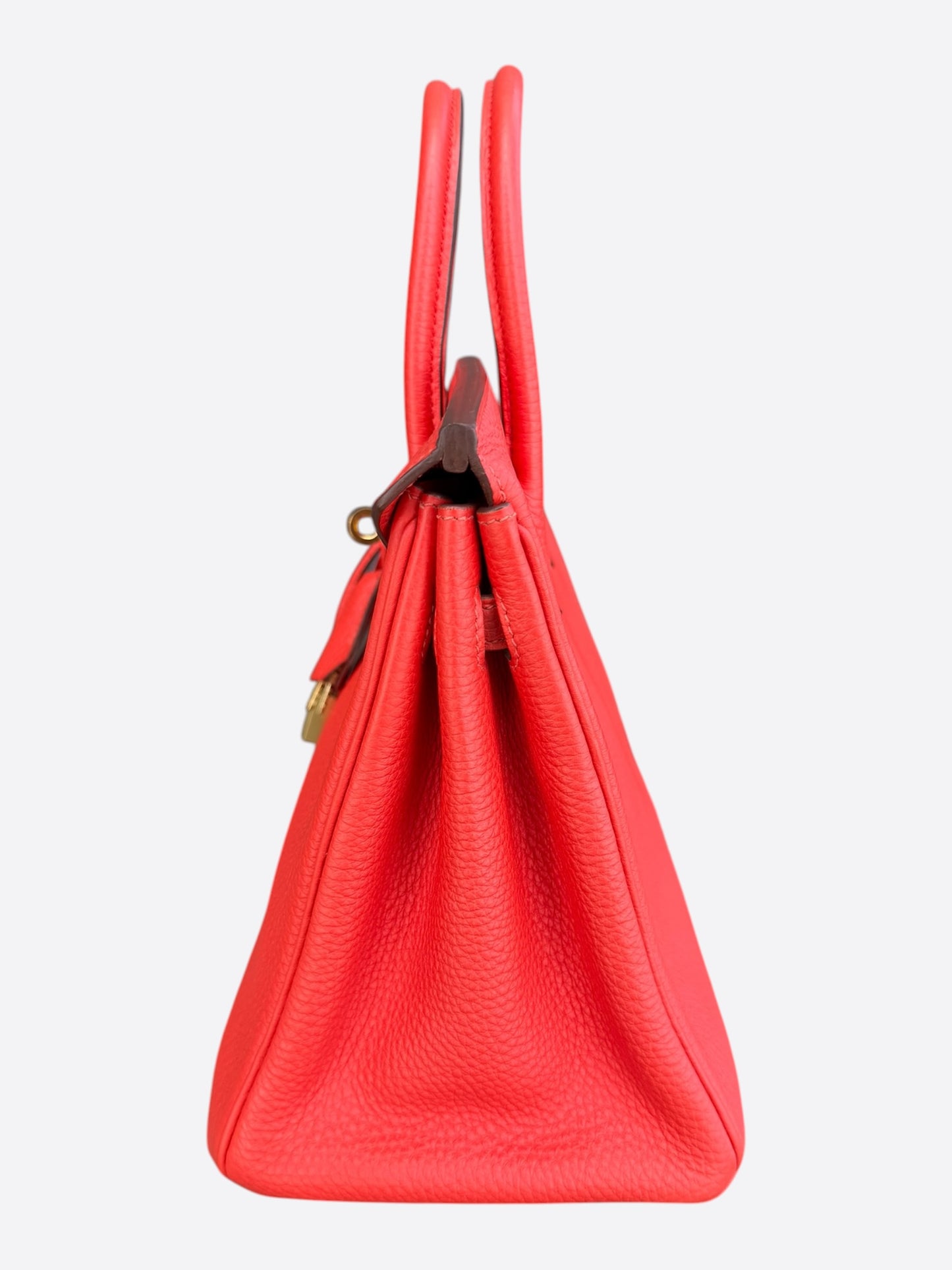 Hermes Red Togo & Gold Hardware Birkin 25