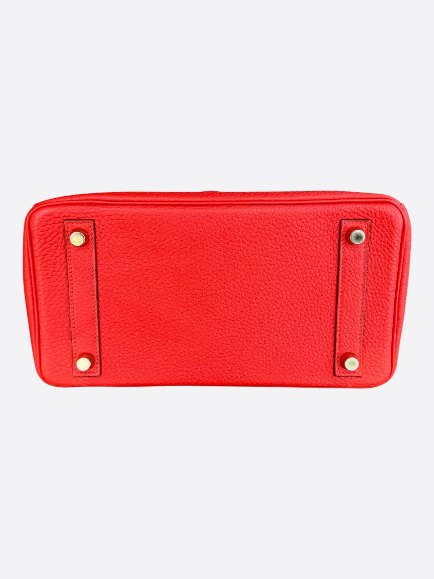 Hermes Red Togo & Gold Hardware Birkin 25