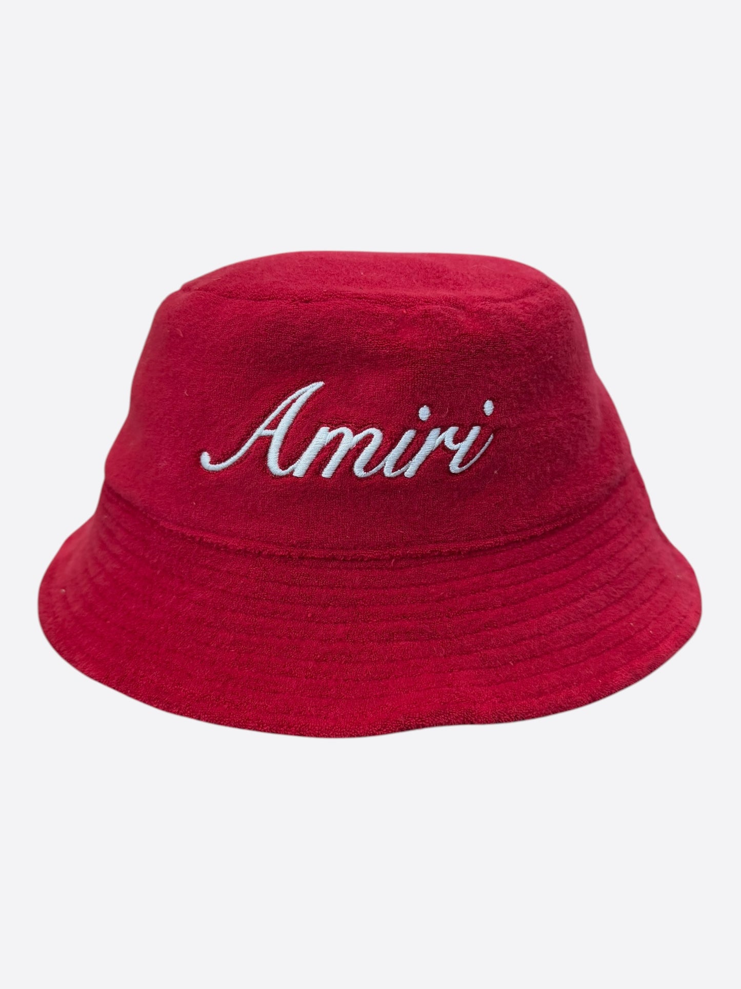Amiri Red Bandana MA Logo Reversible Bucket Hat
