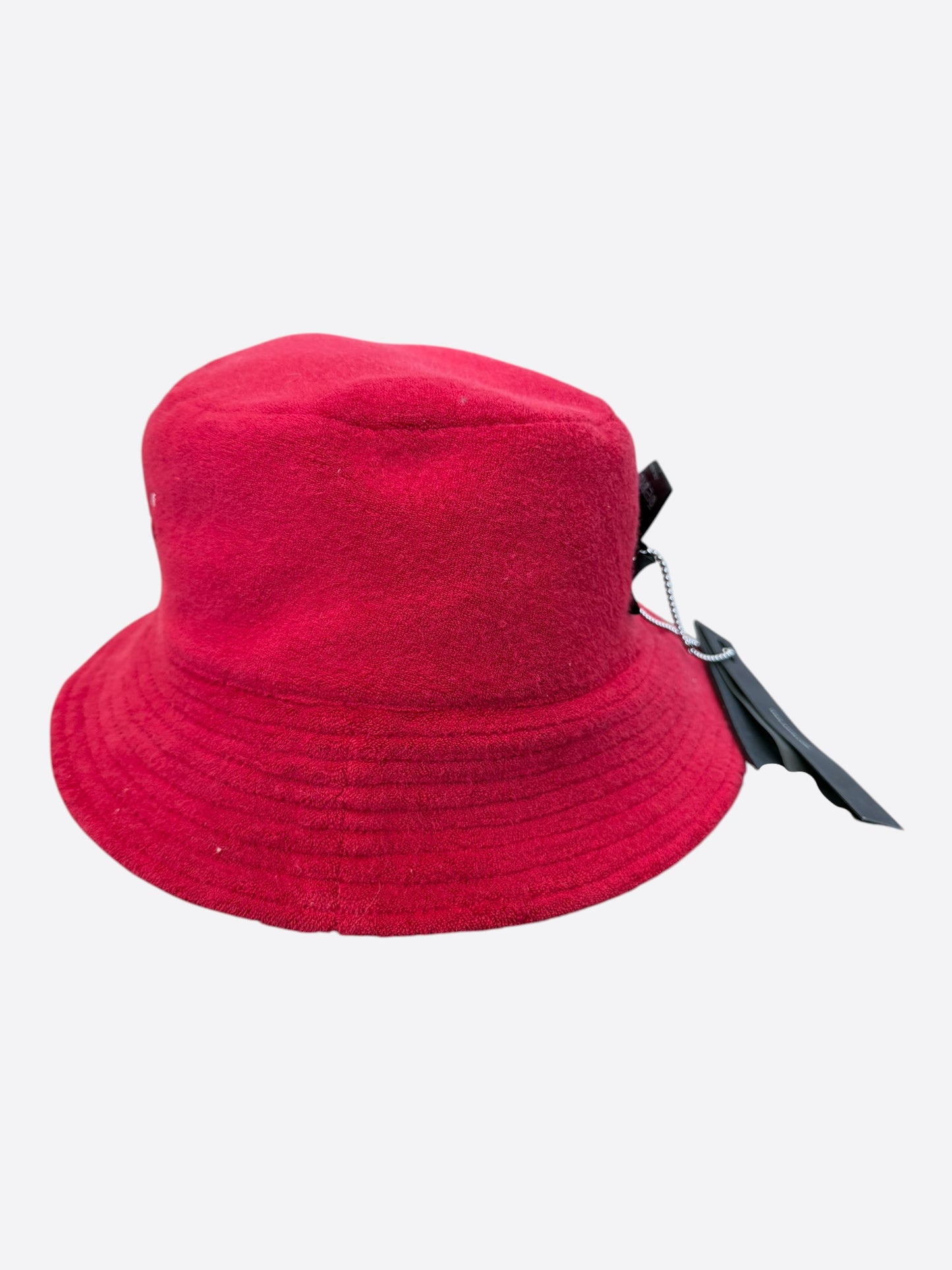 Amiri Red Bandana MA Logo Reversible Bucket Hat