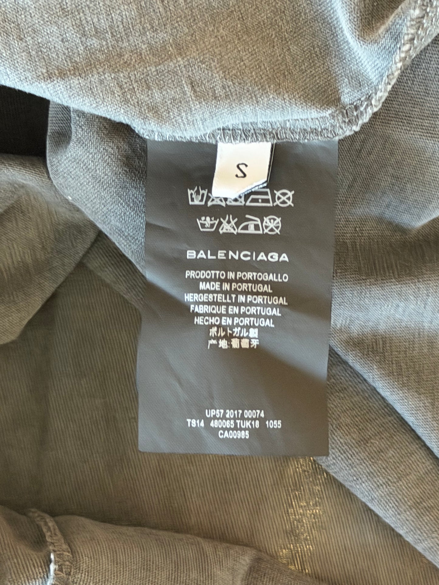 Balenciaga Grey Femme Fatale Logo T-Shirt