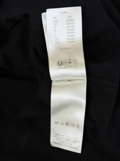 Louis Vuitton Black & White Pin Logo Embroidered T-Shirt