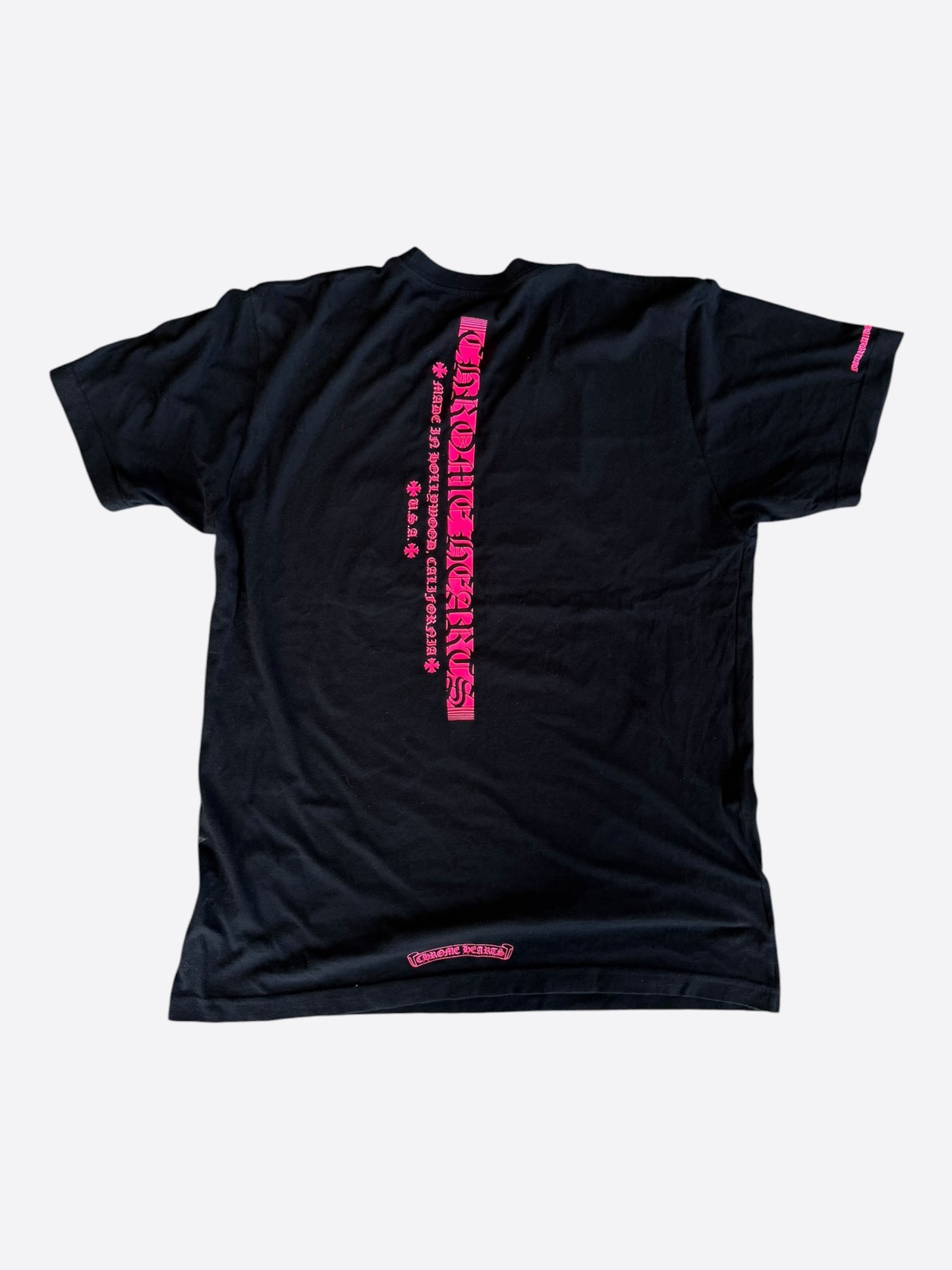 Chrome Hearts Black & Pink Logo T-Shirt