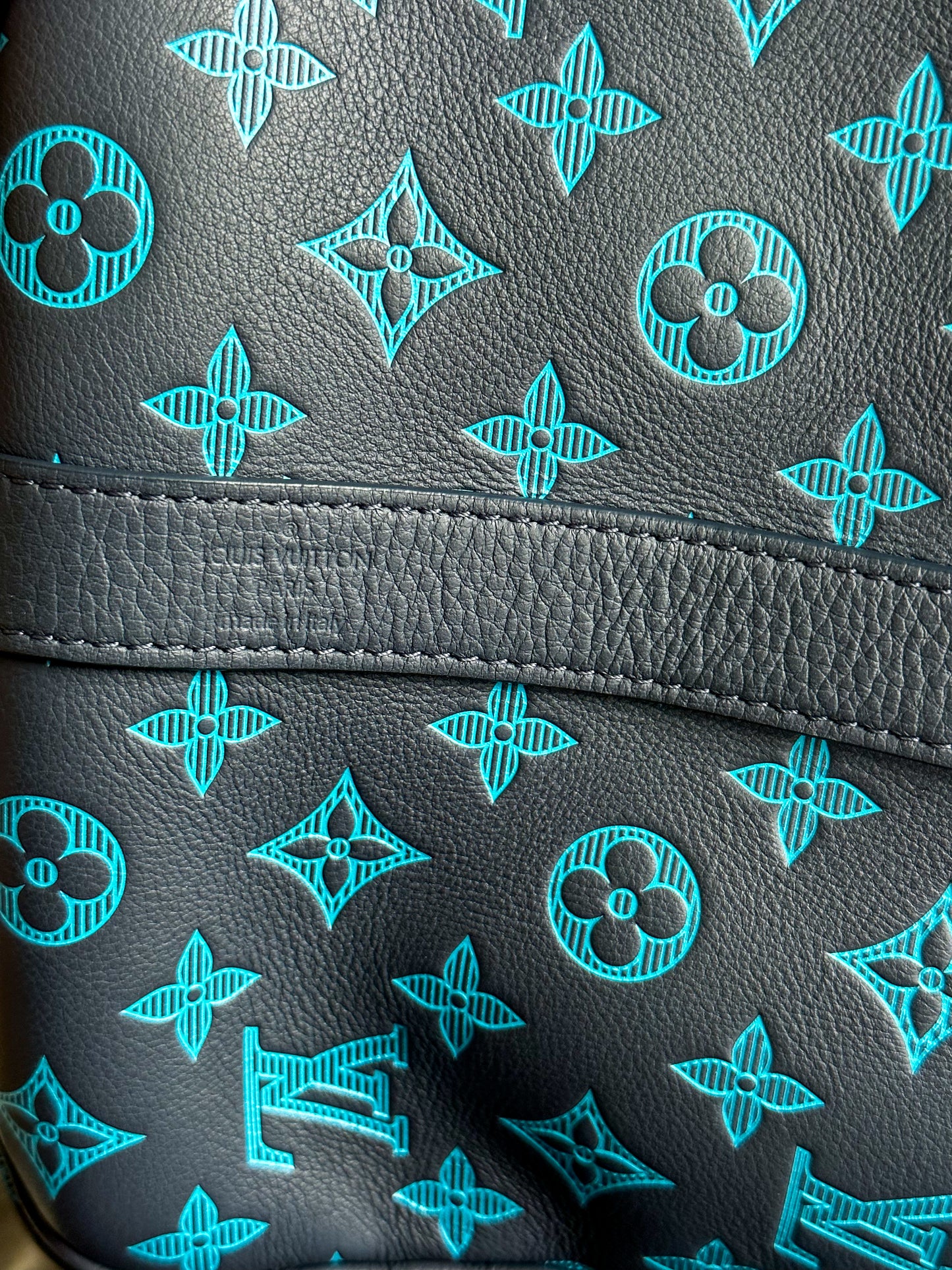 Louis Vuitton Blue Monogram Keepall 50