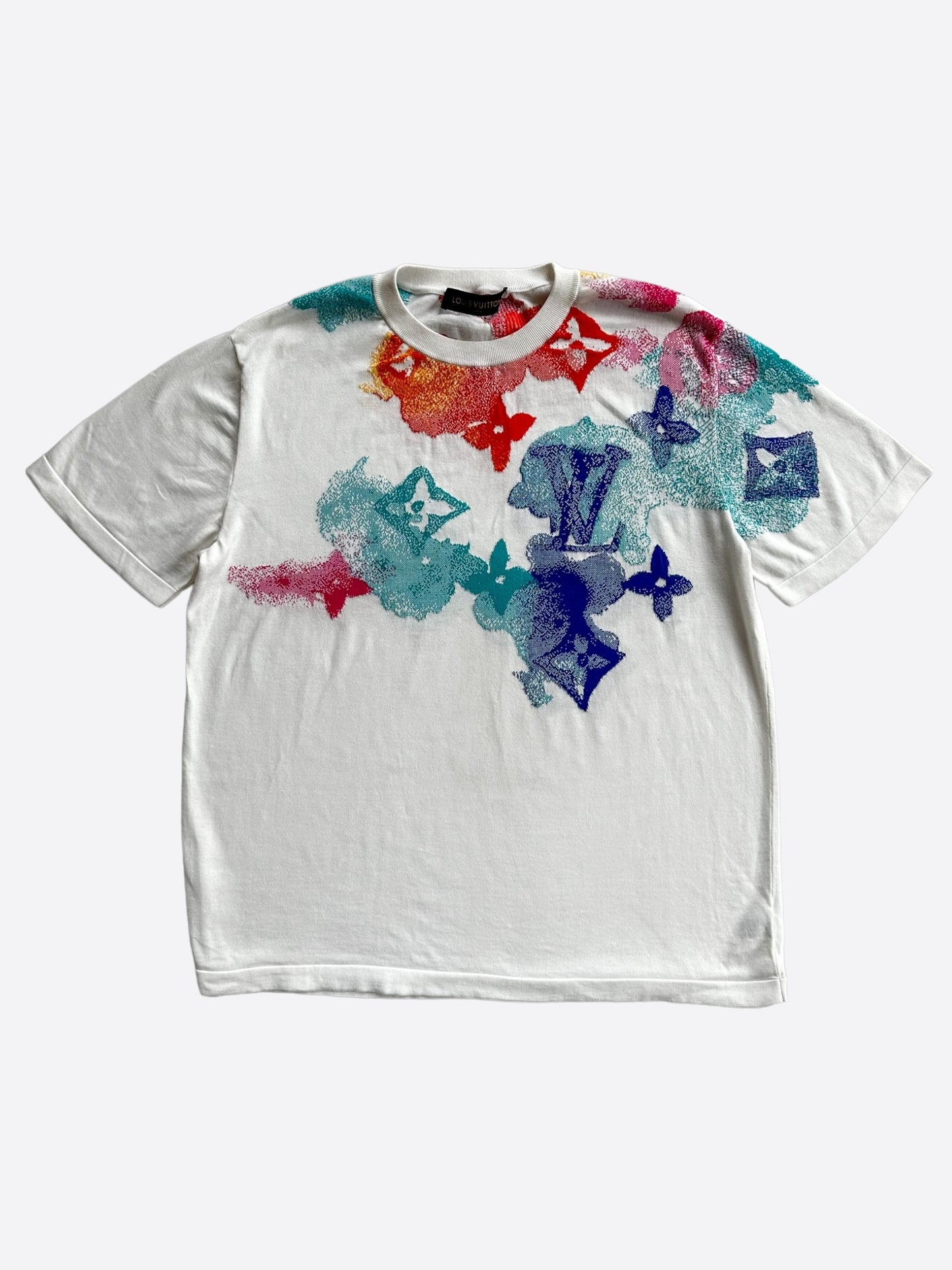 Louis Vuitton White Watercolor Monogram T-Shirt