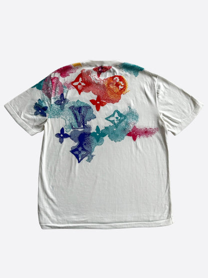 Louis Vuitton White Watercolor Monogram T-Shirt