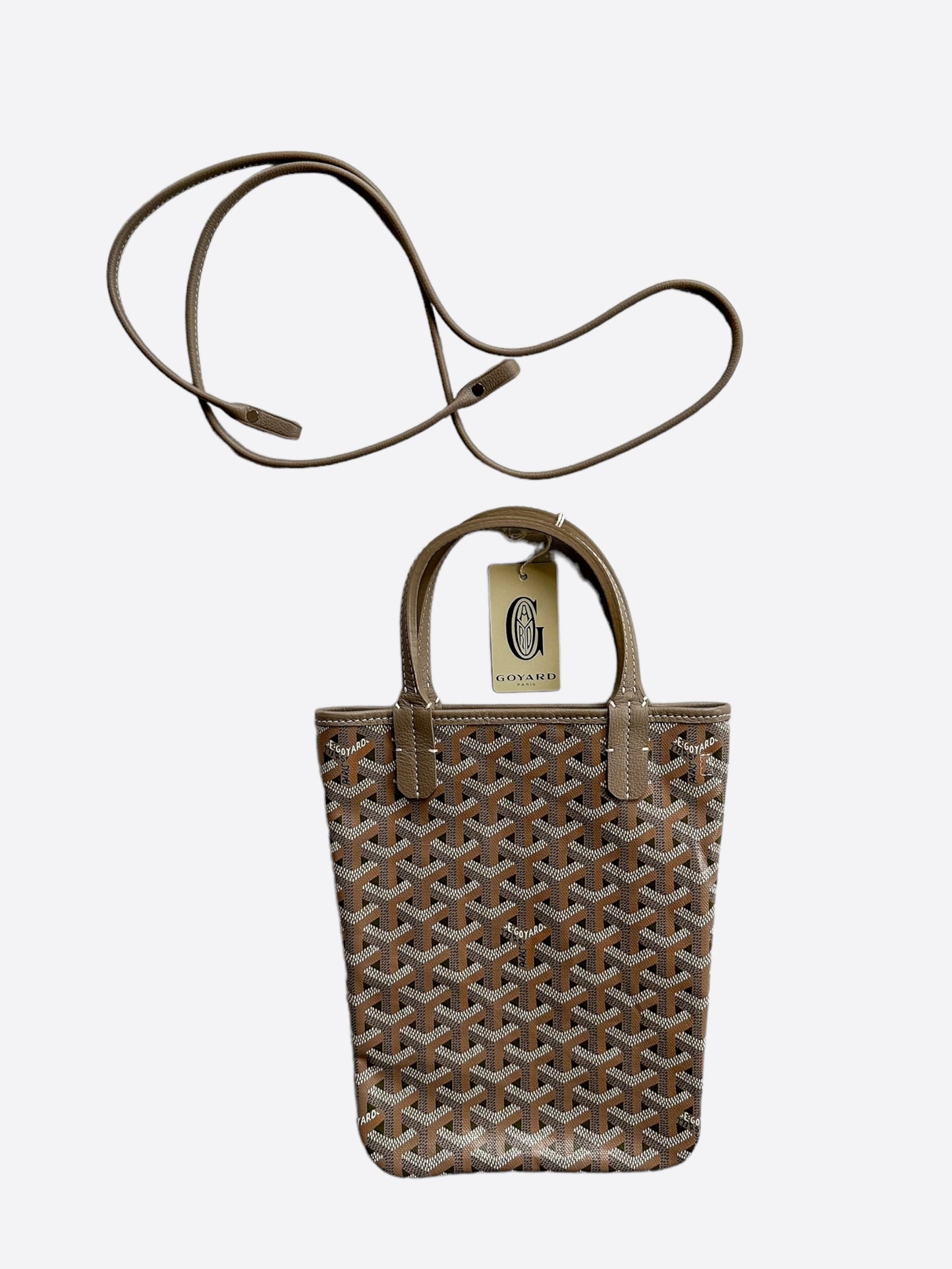 Goyard Khaki Poitiers Claire-Voie Tote Bag