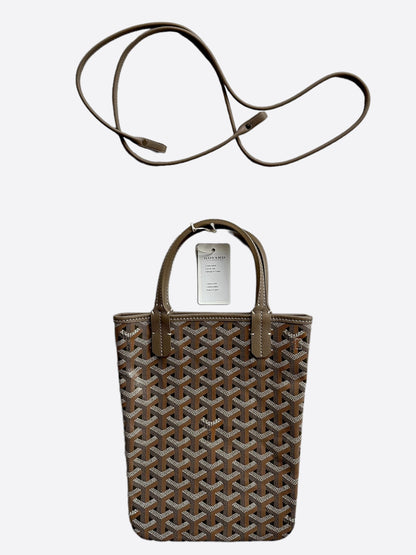 Goyard Khaki Poitiers Claire-Voie Tote Bag