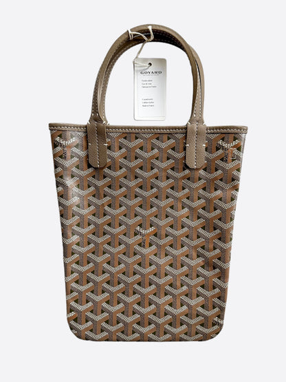 Goyard Khaki Poitiers Claire-Voie Tote Bag