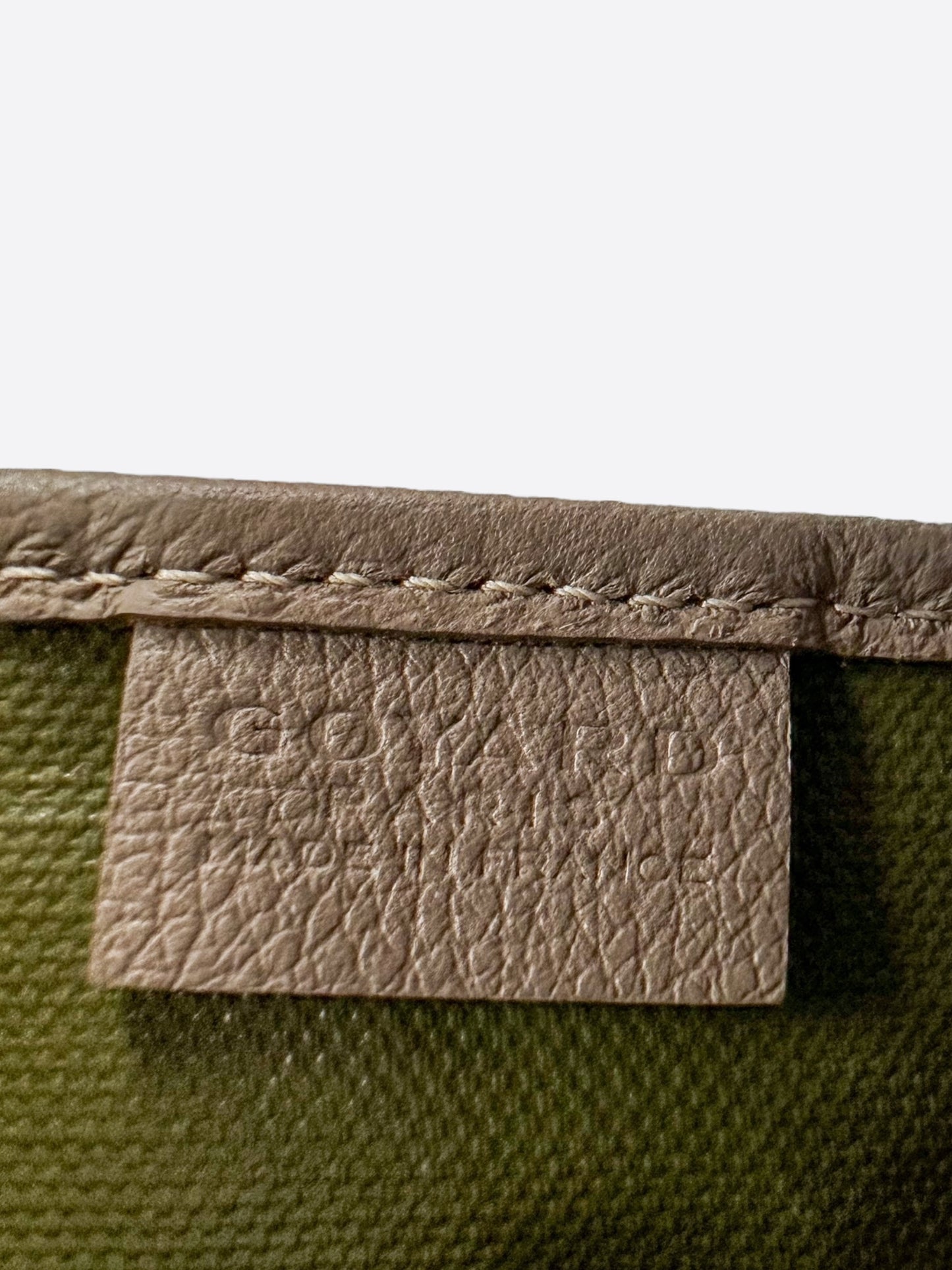 Goyard Khaki Poitiers Claire-Voie Tote Bag