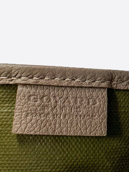 Goyard Khaki Poitiers Claire-Voie Tote Bag