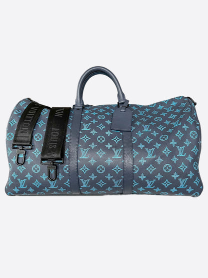 Louis Vuitton Blue Monogram Keepall 50