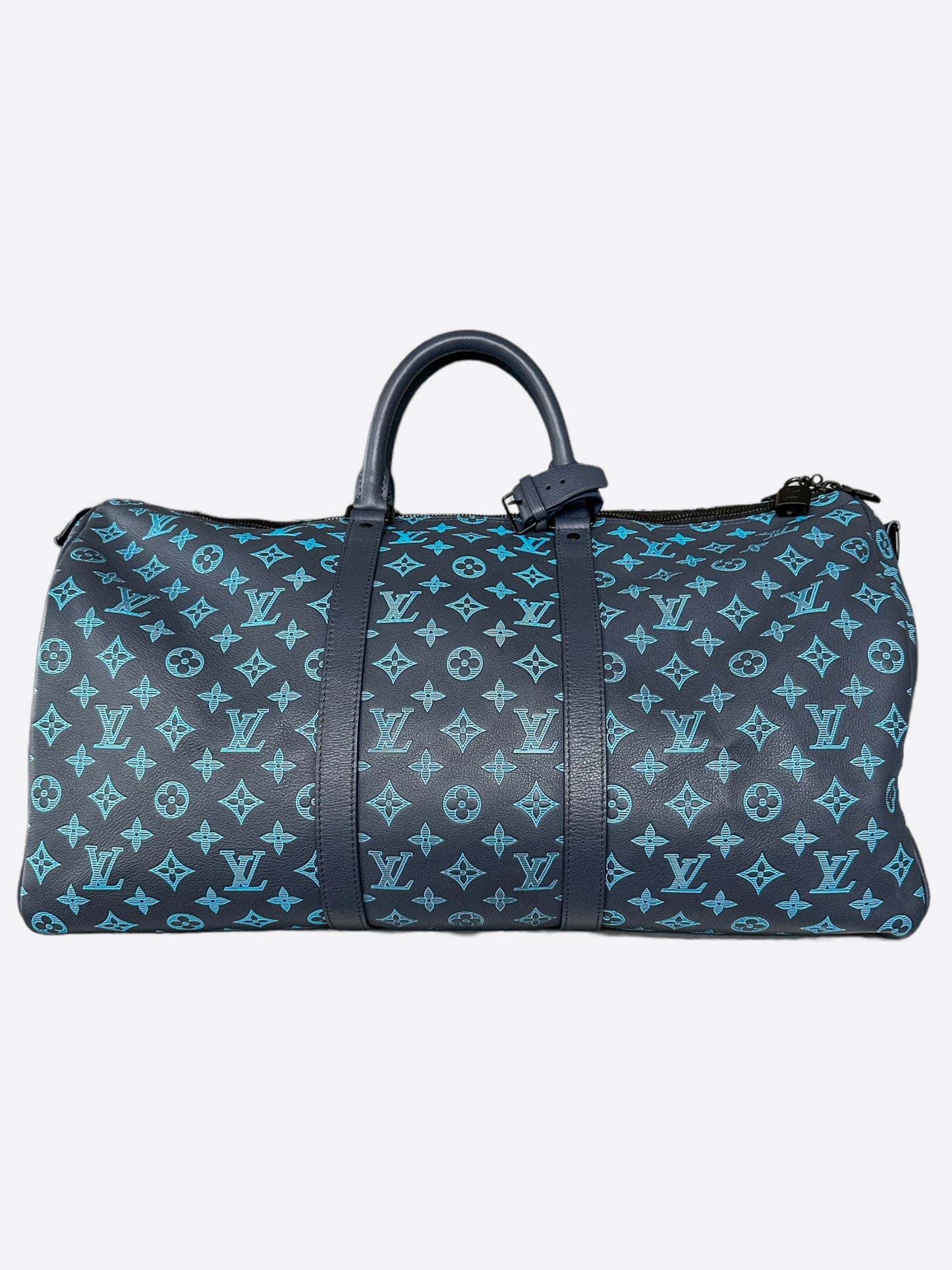 Louis Vuitton Blue Monogram Keepall 50