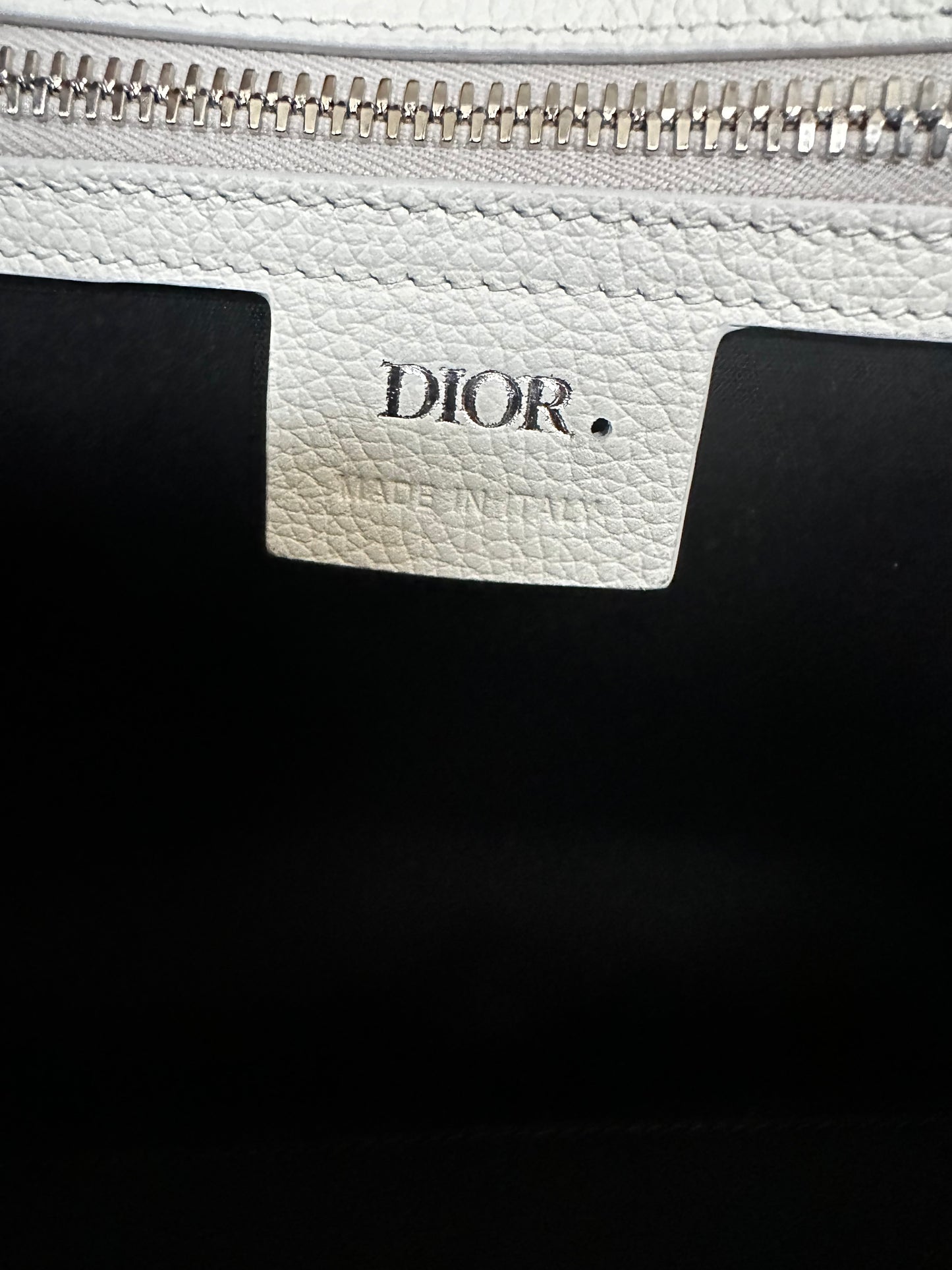 Dior White Oblique Lingot 50 Duffle Bag